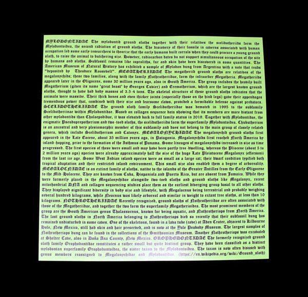 Megafolivora - Tribute To The Prehistoric Ground Sloths Of North And South America LP