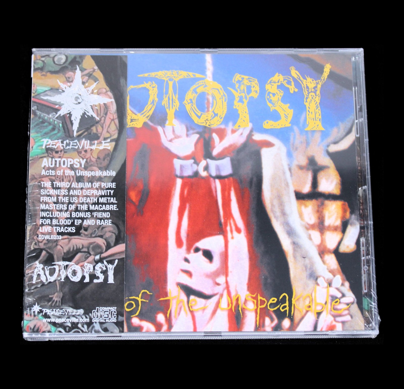 Autopsy – Acts Of The Unspeakable CD - Dungeon Tapes