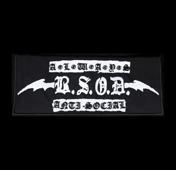 B.S.O.D. - Always Anti-Social Embroidered Patch